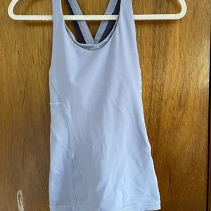 Lululemon Purple Cross Back Tank - Size 4 - Fits Tight